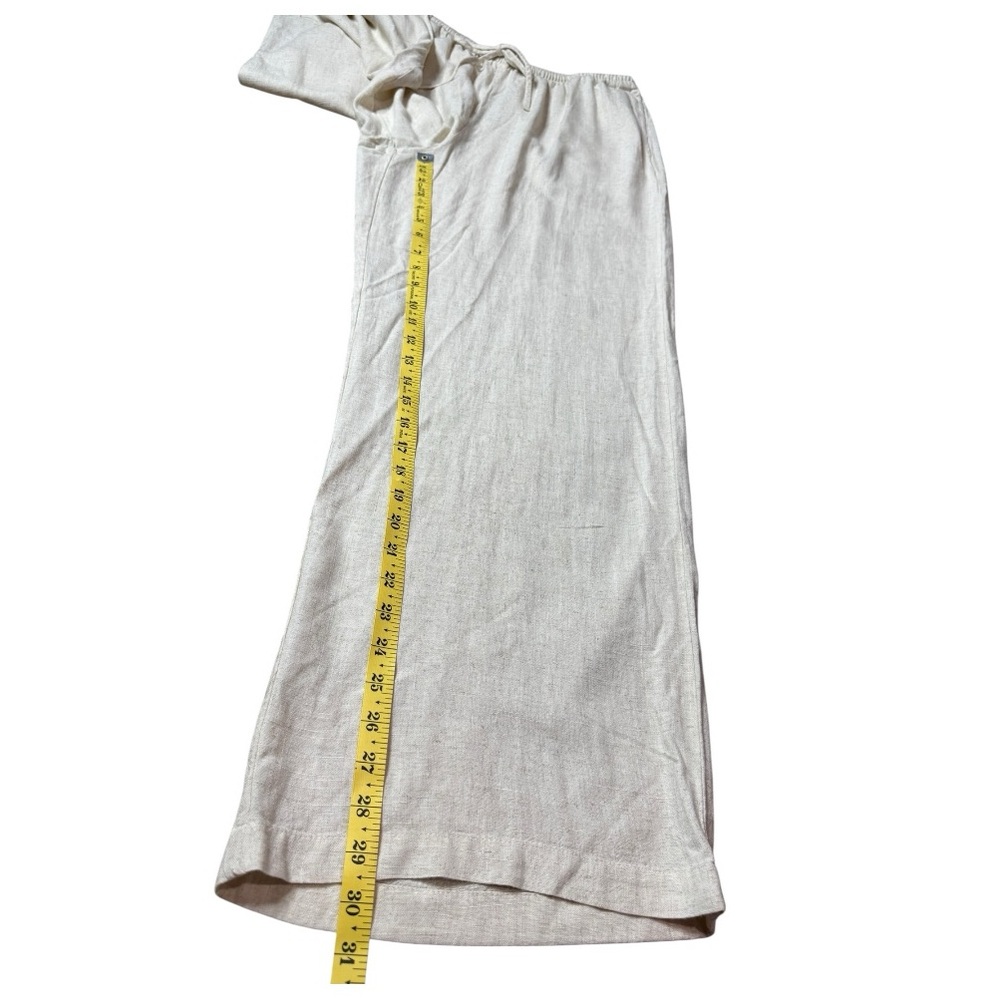 Song Of Style By Aimee Song Wide-Leg Linen Blend Drawstring Pants size XL NWOT - Picture 9 of 10